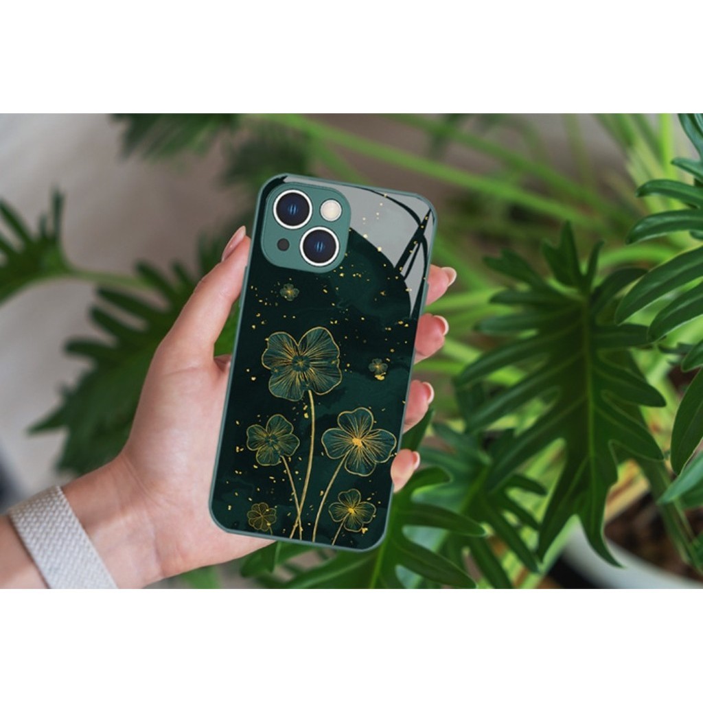 Golden Lucky Clover สําหรับ iPhone 15promax 14plusx 13Promax 12mini ใหม ่ 11 Pro 7 8plus xsmax ราคา ถูกที่สุด ดีลบีเคเค แกลเลอรีภาพที่ 7