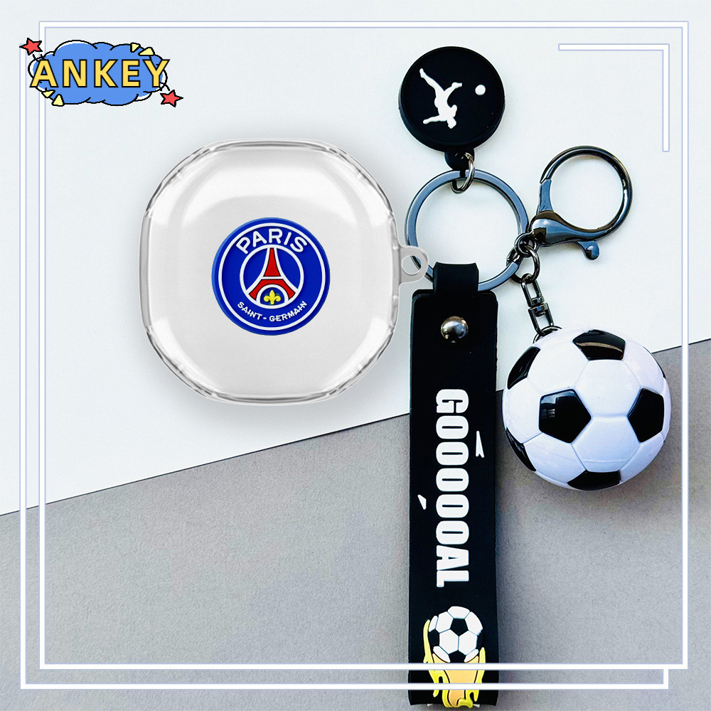 for Shokz OpenFit 2+ / OpenFit Air / OpenFit 2 / OpenFit  Case Soft Clear Football Cartoon Pattern T