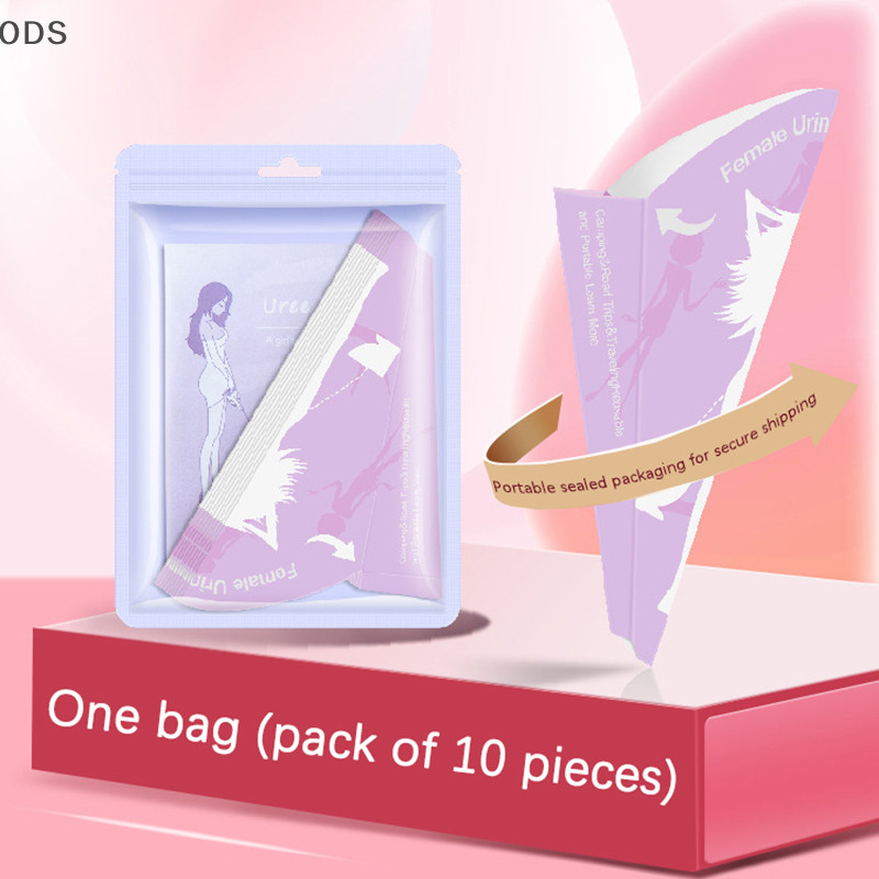 ODS 10PCS ทิ้งหญิง Urination ผู้หญิงปัสสาวะช่องทางสําหรับการเดินทางตั้งครรภ์ Camping กลางแจ้งแบบพกพายืน Pee กระดาษถ้วย OD