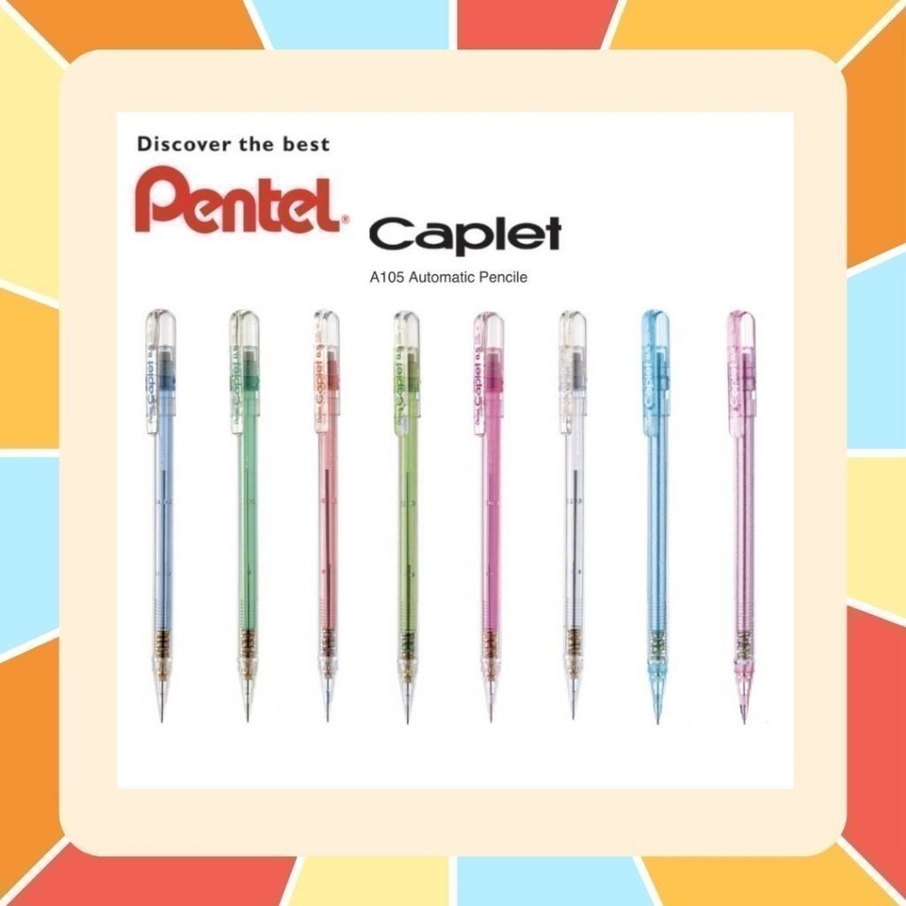 ดินสอกด Pentel Caplet 105 ขนาด 0.5 MM ดินสอกดแบบปอก ใช้ดี ราคาไม่แพง