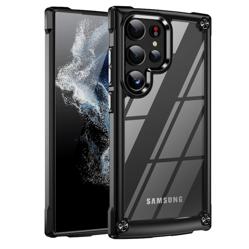 SAMSUNG สําหรับsamsung Galaxy S22 S23 FE S24 S25 Plus S21 Ultra A06 A16 A55 A35 A14 A54 A15 A24 A34 A05 A05s 5G Anti-Shock Matte Armorเคสโทรศัพท์Anti-Dropปกหลัง