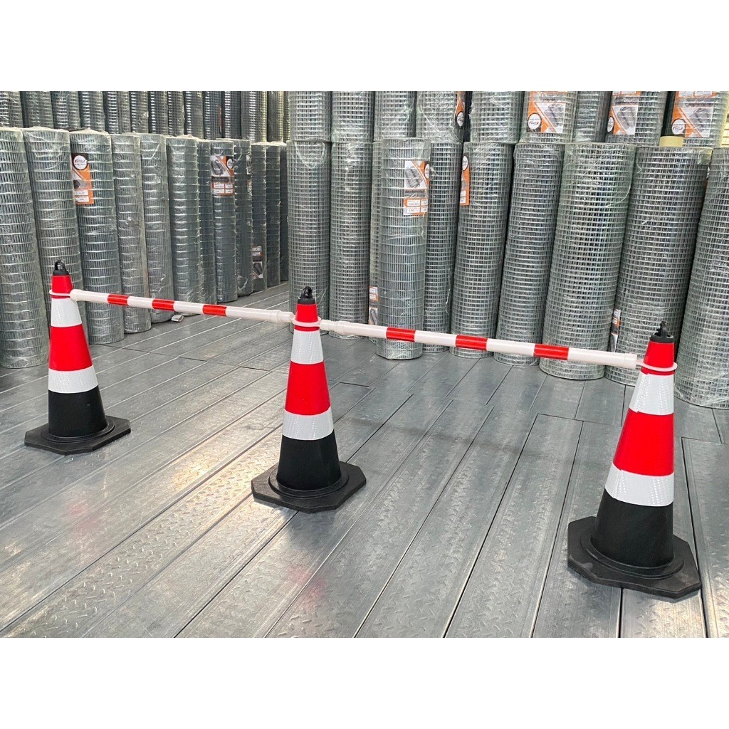 ไม้กั้นเขต ยืดหดได้ ถึง2เมตร ไม้กั้นพื้นที่ ไม้กั้น Barricade แผงกั้น อุปกรณ์เซฟตี้