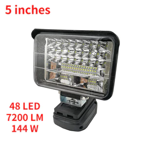 สปอตไลท์ไฟทํางาน LED ไร้สายสําหรับ makita/osuka แบตเตอรี่ Li-ion กลางแจ้ง Floodlight ไฟฉุกเฉินพร้อม USB