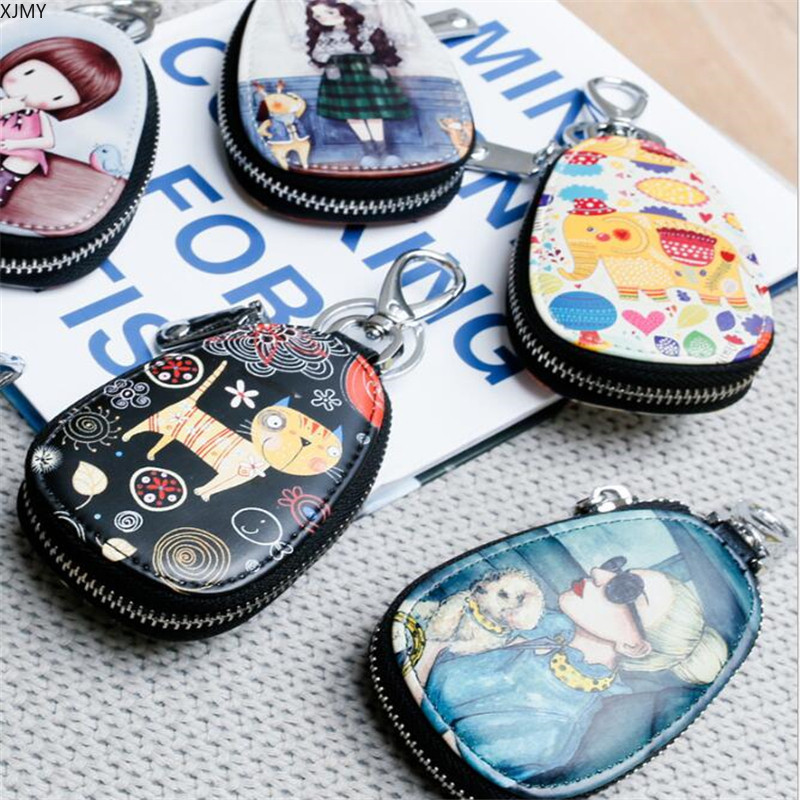 (gq999.th)แฟชั่นผู้หญิง Pu Mini Wallet Card Key Holder Zip Coin Purse Clutch Bag