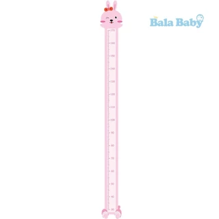สติ๊กเกอร์วัดส่วนสูง ที่วัดส่วนสูงแบบติดผนัง ลายการ์ตูน แผ่นวัดขนาด 170 cm S04