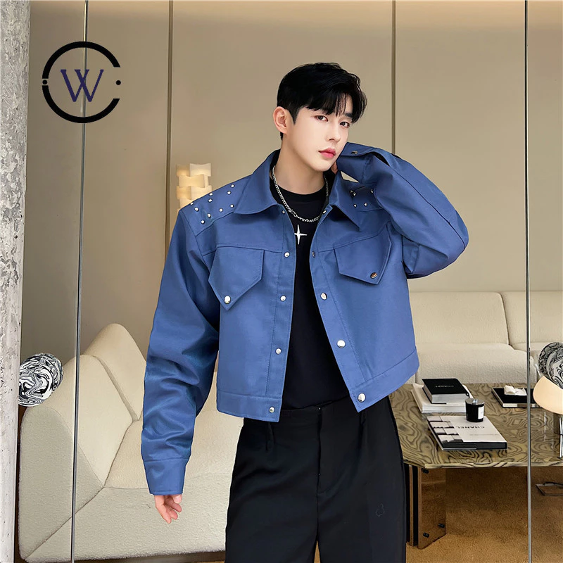 แจ็คเก็ตยีนส์ประดับหมุด สไตล์เกาหลี รุ่น T189 thumbnail 4