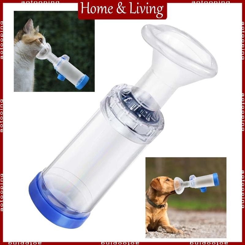 Aoto Cats Inhaler Spacer Nebulizer สําหรับการจัดส่งสัตว์เลี้ยงสําหรับปัญหาการหายใจ