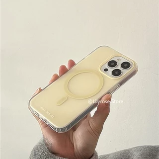 Matte Soft TPU เคสโทรศัพท์สําหรับ iPhone 12 13 14 15 16 Pro Max เคสโทรศัพท์แม่เหล็กลูกกวาดสีชมพูสีฟ้าสีเหลือง Zoozoo กรณี Y2K ins