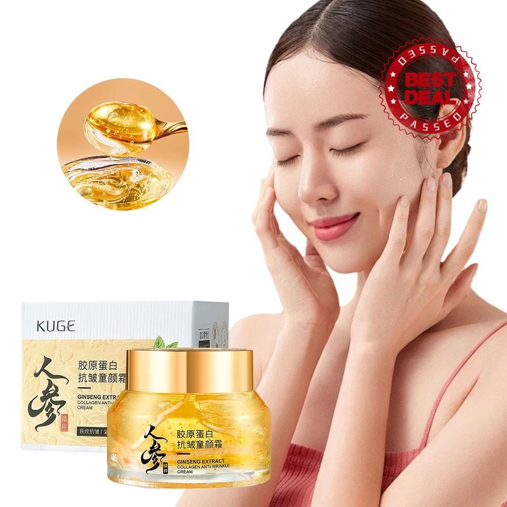 Ginseng Extract Collagen Anti-Wrinkle Childhood Hydrating Moisturizing Cream Y5H9