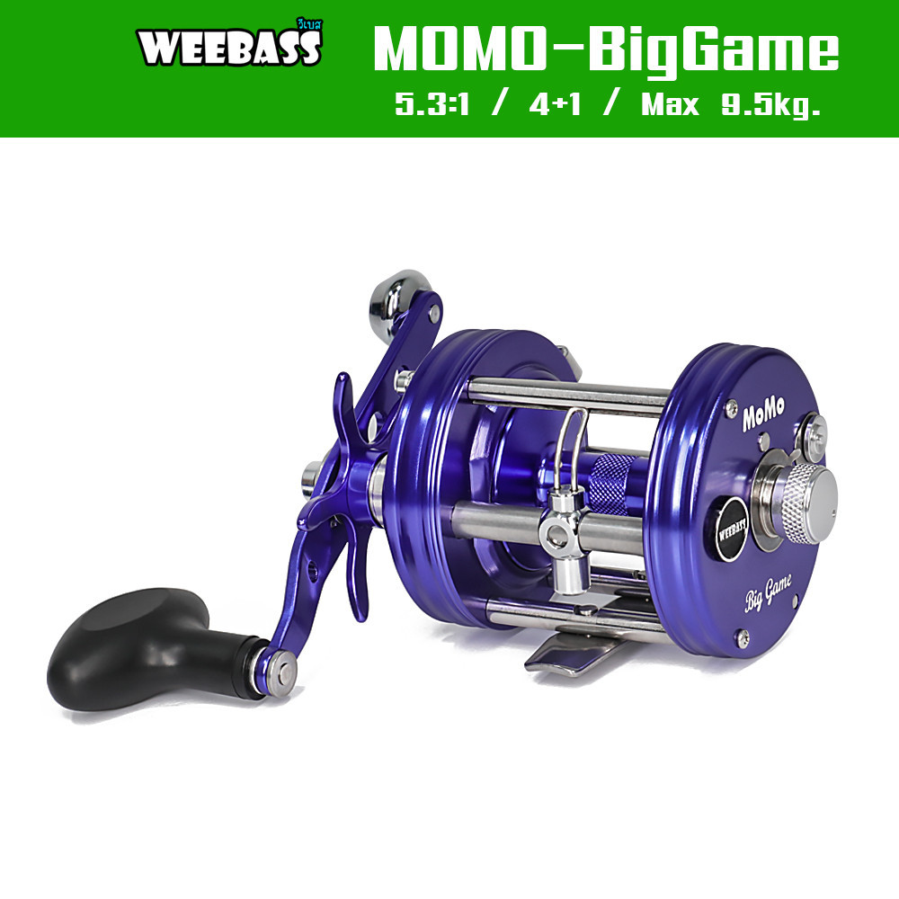 WEEBASS รอก - รุ่น MOMO-BIG GAME รอกตกปลา รอกเบททรงกลม รอกหน้าดิน รอกตกทะเล