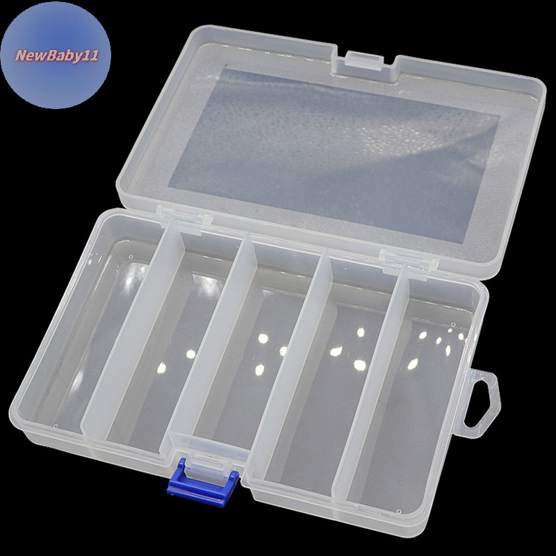 Onebaby Luya กล่อง 5 ช่อง Fishing Tackle Organizer พลาสติกใสกล่องอุปกรณ์เสริมเหยื่อปลอม Ray กบ Luya เหยื่อกล่องตะขอตกปลากล่อง TH
