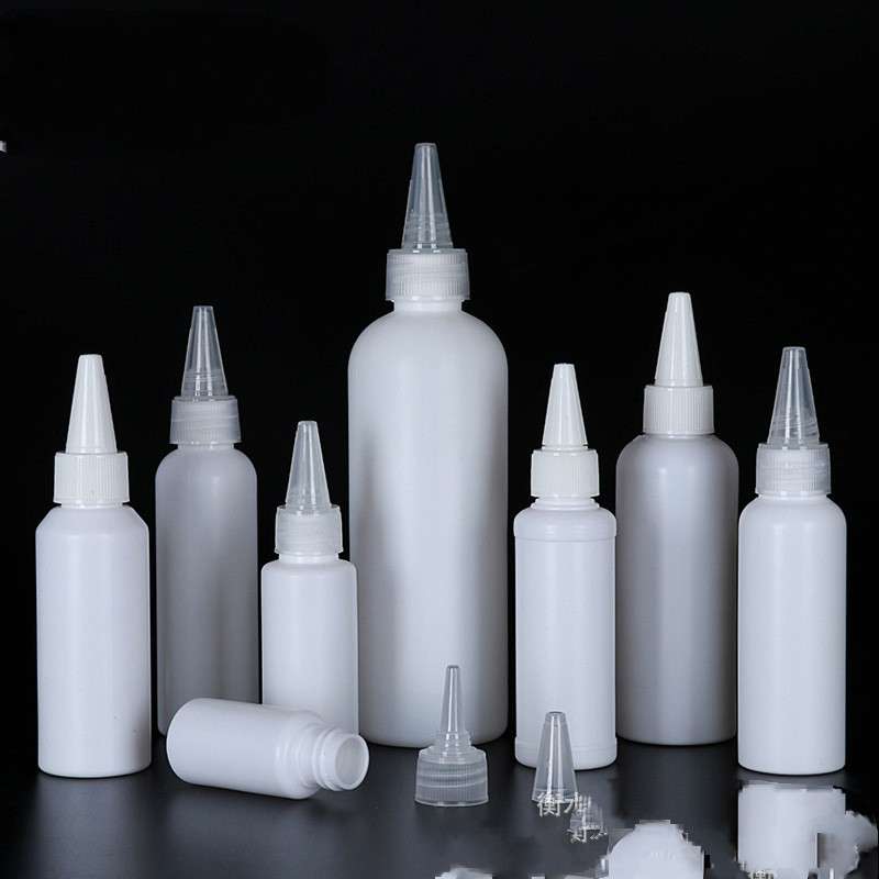 30 50 100 มล. สีขาวชี้เม็ดสีขวดหมึกบีบบรรจุทาสีจ่ายขวดพลาสติก