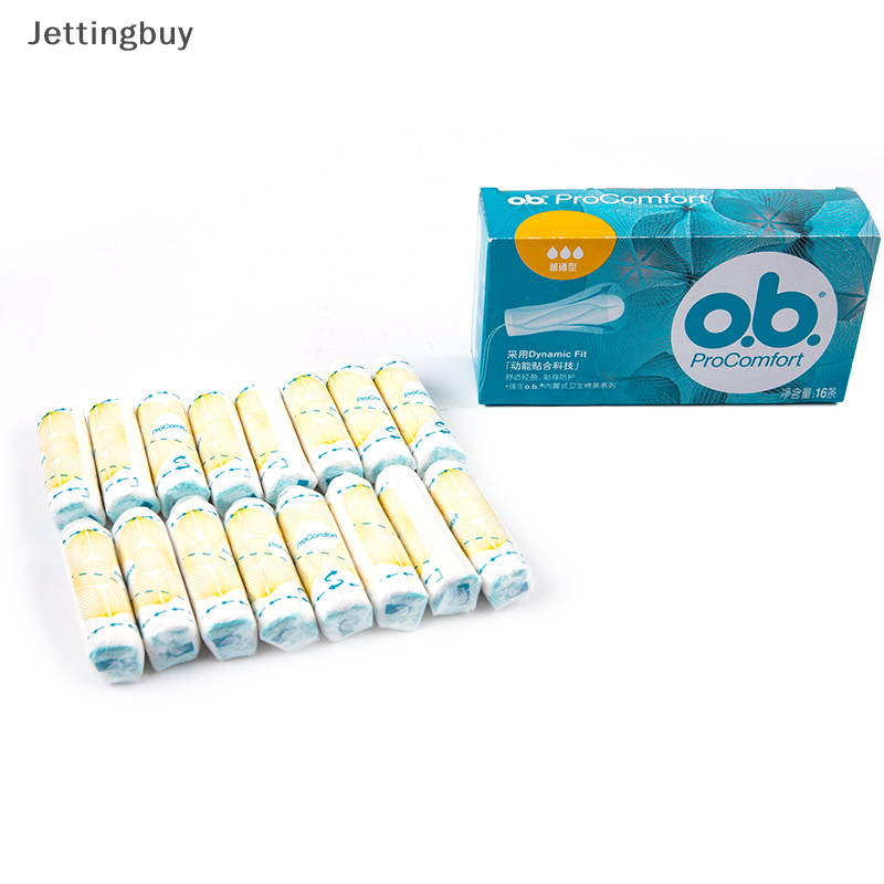 [Jettingbuy] 16 ชิ้น/เซ็ต Pro Comfort Tampons (มินิ/ปกติ/ซุปเปอร์พลัส) การดูแลประจําเดือนสต็อกใหม่