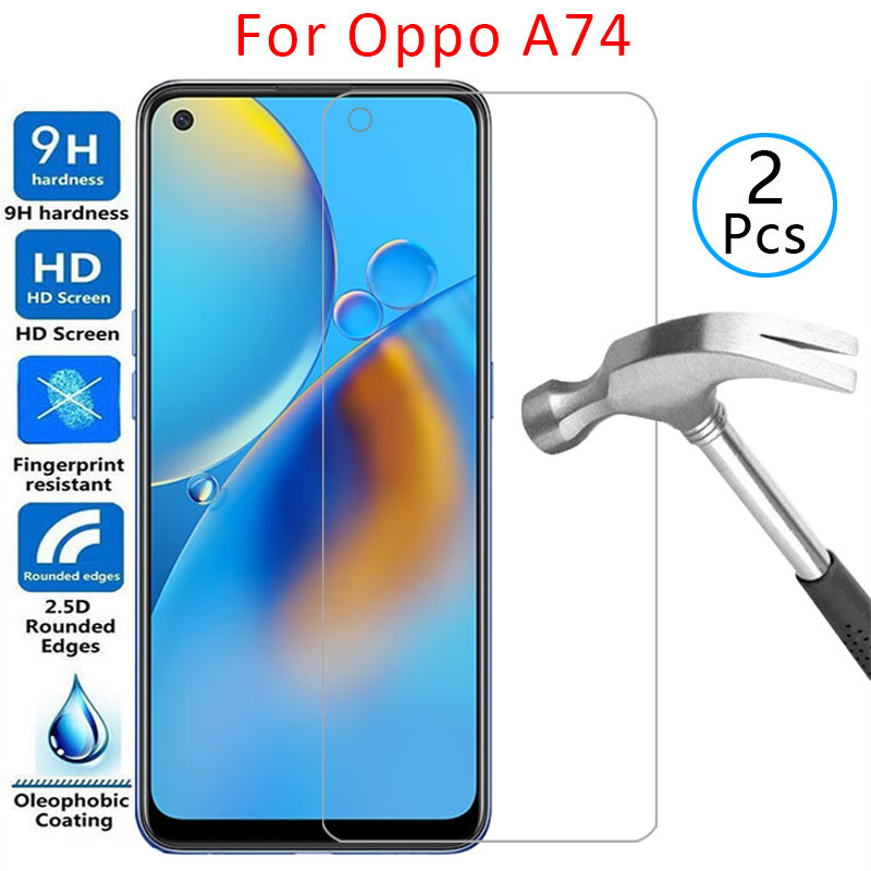 เคสสําหรับoppo a74 ถ้วยป้องกันหน้าจอกระจกนิรภัยบนOpo Op a 74 74a 5g oppoa74 oppo74aป้องกันเคสโทรศัพท