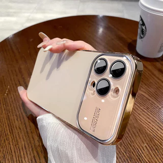 ใหม่ag Slim MatteสําหรับiPhone 16 Pro Max Blingชุบกันชนกระจกป้องกันกล้องสําหรับiPhone 12 13 14 15 16Pro Maxกรณี
