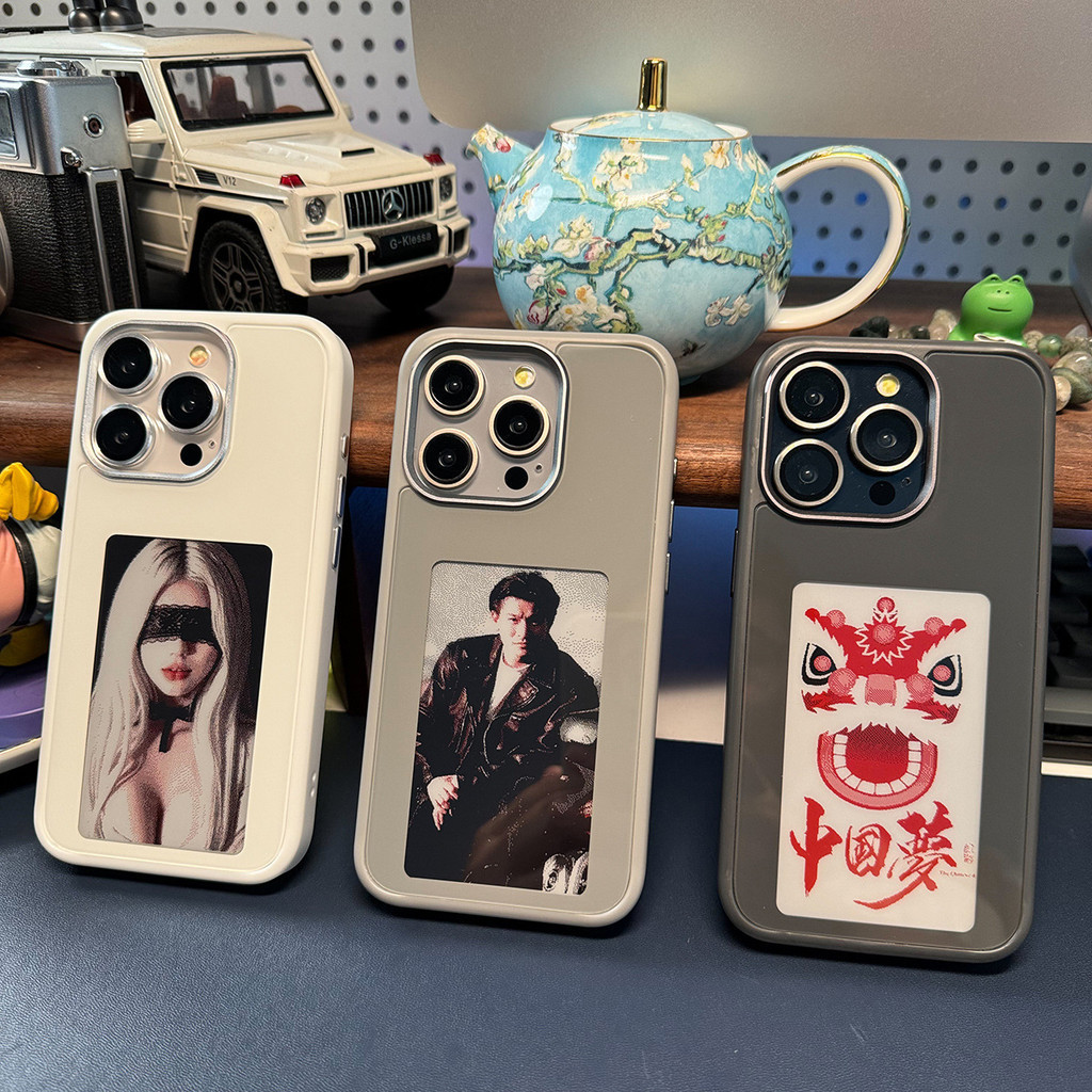 อุปกรณ์เสริมโทรศัพท์มือถือ E-Ink Screen Phone Case NFC E Ink Display Cases with Smart Phone Photo Fr