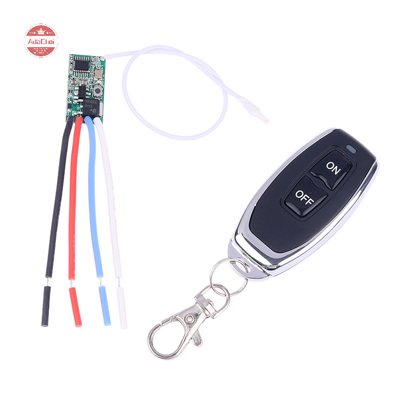 AdaChoi 433mhz 3.6V 5V 9V 12V 24V 1CH รีเลย์ไร้สาย RF รีโมทคอนโทรล TH