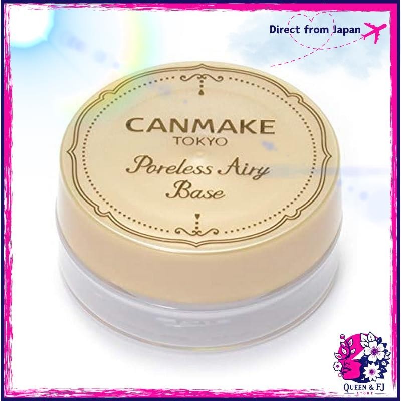 Canmake poreless airy base makeup primer 01 pure white / 02 natural beige.