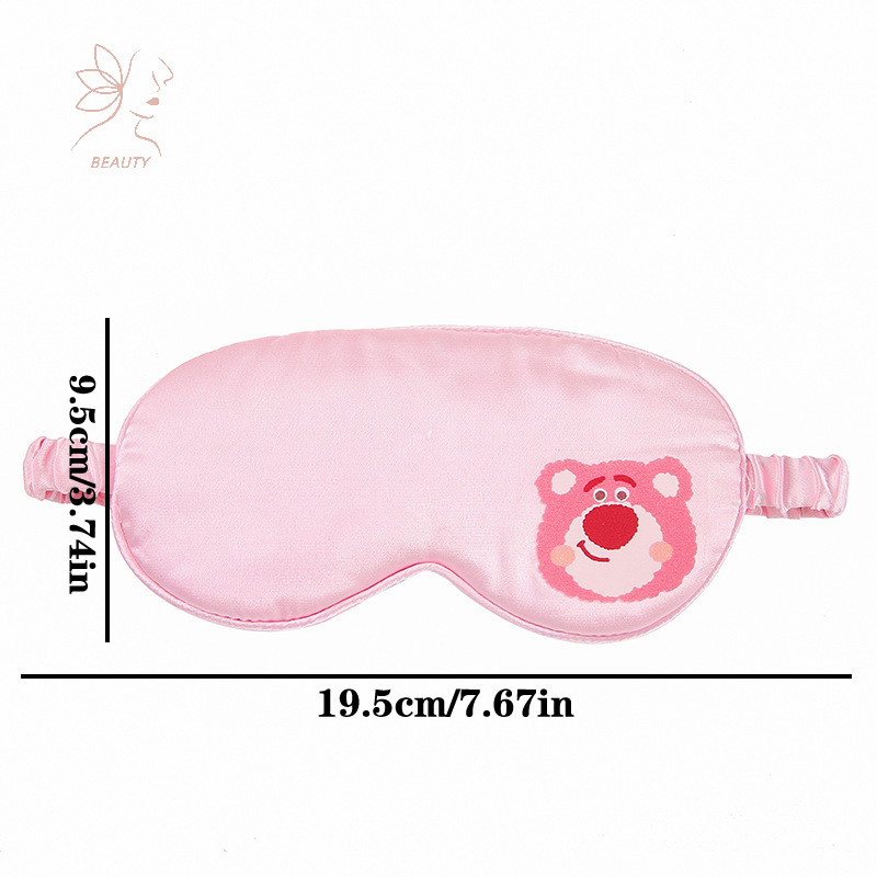 [maybeauty] Sanrio เลียนแบบ Silk Eye Mask สําหรับ Sleeping Breathable Eyeshade Cover สําหรับ Travel Nap Soft Comfort Blindfold Night Eyepatch {TH}