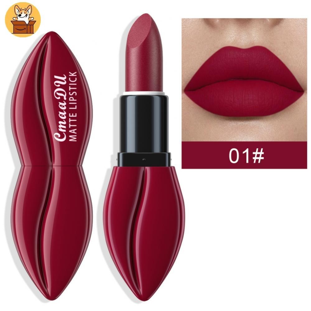 Am-azWaterproof Velvet Lipsticks - 10 สี Matte Lipstick Set Long Lasting Lip Stick ไม่ซีดจางสีแดงสีชมพูเซ็กซี่ Lip Makeup