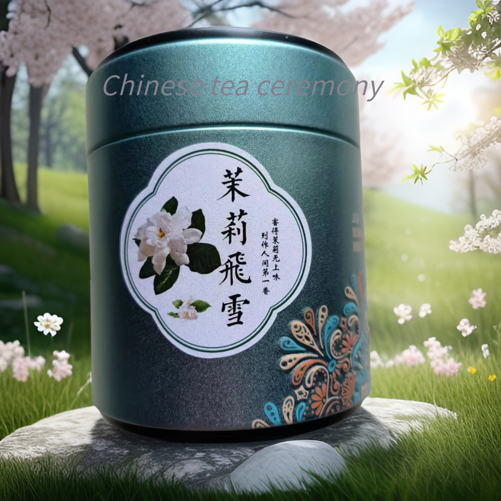 ชามะลิ 2024 ชาใหม่ Guangxi แนวนอน County/Jasmine Feixue/กระป๋อง 60g [บูติกระดับพรีเมียม]