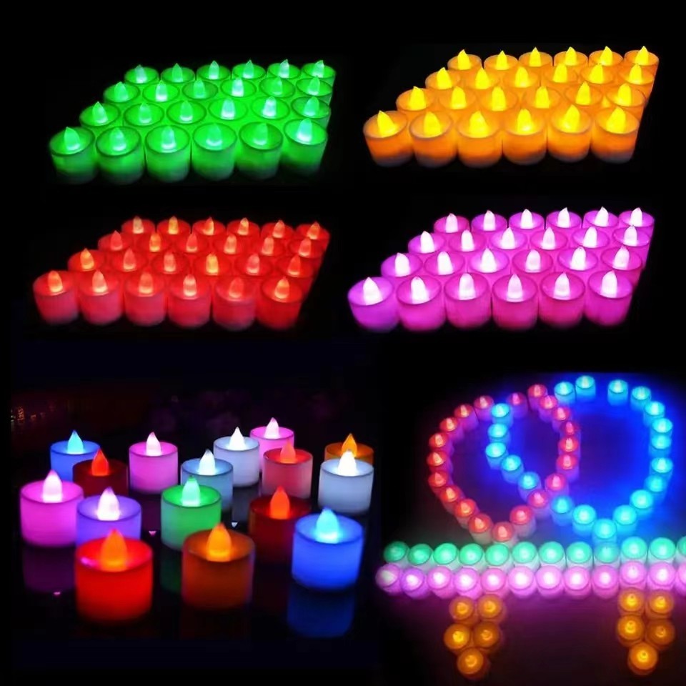 เทียน led เทียนปลอม เทียนไฟฟ้า แถมถ่านในตัว