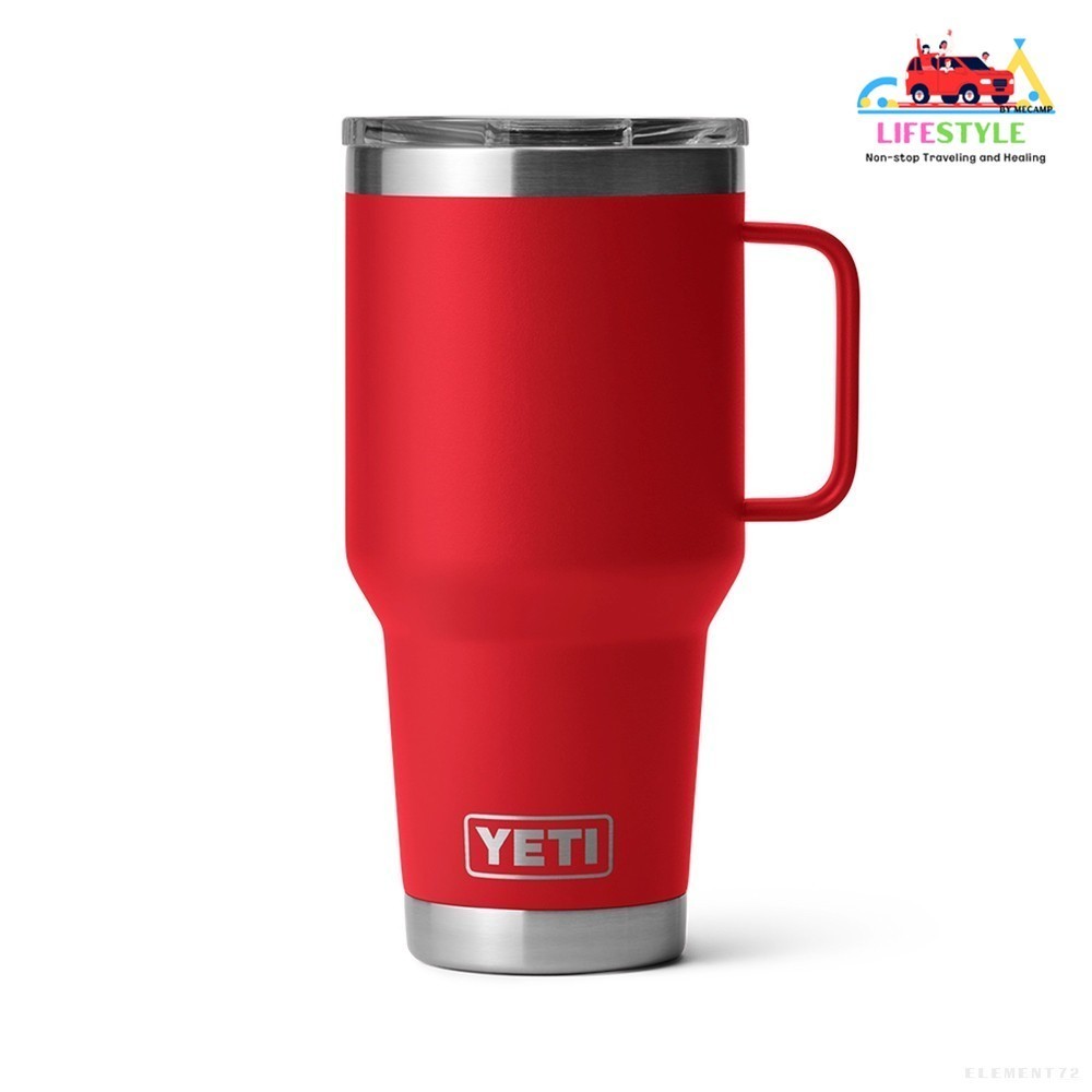 YETI แก้วเก็บความเย็น รุ่น RAMBLER 30 OZ TRAVEL MUG RESCUE RED