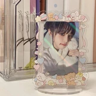 Yelgirlb Photocard Frame,อะคริลิค Spin Card Display Stand,INS Catตกแต่งงานฝีมือป้องกันภาพสําหรับแฟนๆ