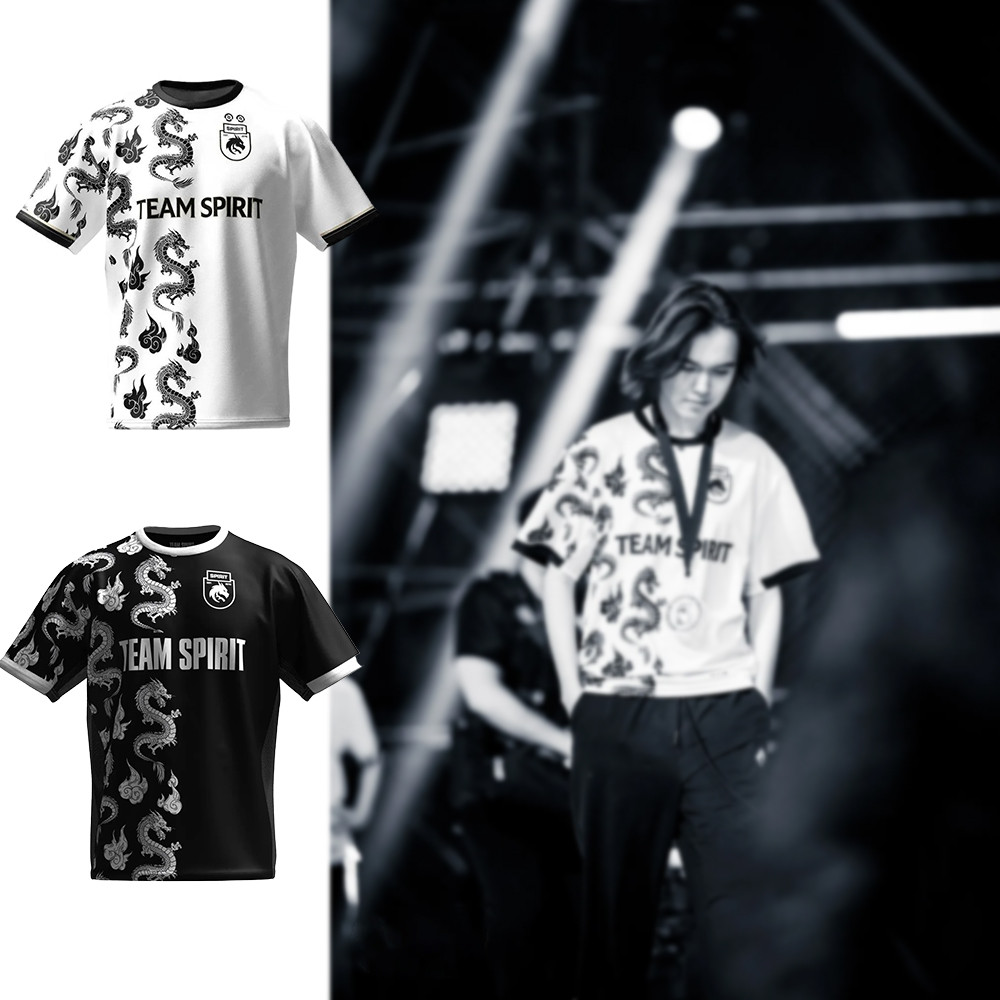 ทีม Spirit Limited Edition เสื้อ 23-24 คอลเลกชัน Esports Player Donk เสื้อผ้า CS2 CSGO LOL ชายเสื้อ IEM ชายเสื้อยืด