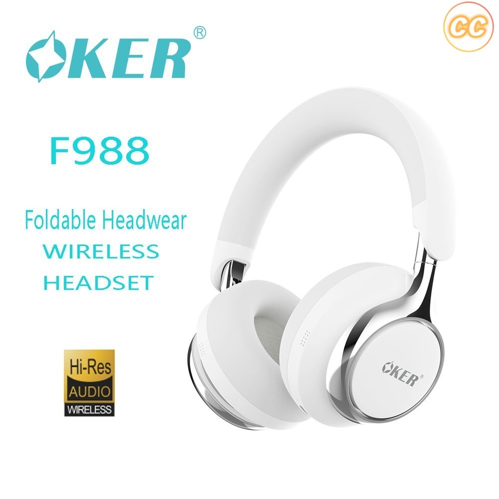 ✅แท้100% OKER F988 HEADPHONE BLUETOOTH 5.4 หูฟังบลูทูธ ไร้สาย WIRELESS HEADSET with MIC หูฟังครอบหู พร้อมไมโครโฟน