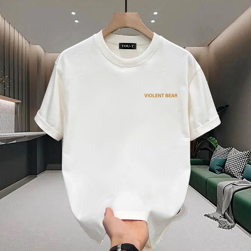 Top.street เสื้อยืด oversize "VIOLENT BEAR" t shirt cotton100% แฟชั่น แนวสตรีท สไตล์เกาหลี แขนสั้น unisex 2025 เสื้อชาย