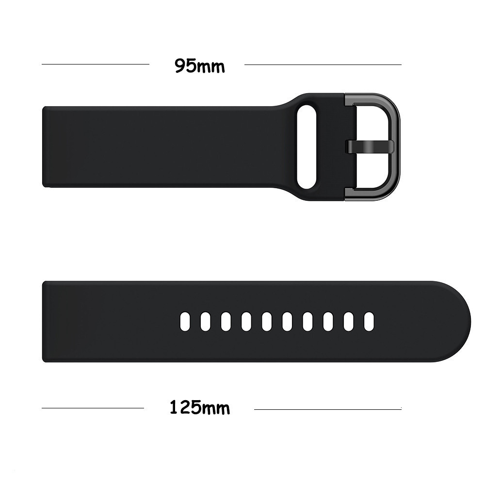 สายซิลิโคน 22 มม. 20 มม for Samsung Galaxy Watch FE 7 6/Huawei GT 5 4/Redmi Watch 5 Active/lite /Amazfit /Garmin /Aolon