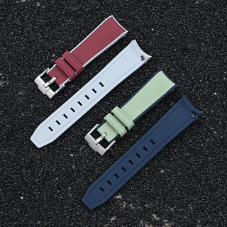 สายซิลิโคนใหม่สําหรับ Omega X Swatch Joint MoonSwatch 20 มม.ผู้ชายผู้หญิง Quick Release โค้ง End สายนาฬิกาสร้อยข้อมือสําหรับ Rolex สําหรับ Seamaster 300