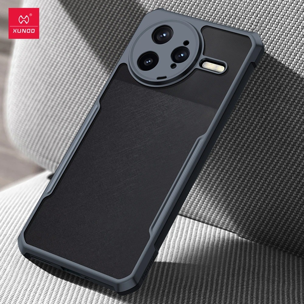 XUNDD Redmi K80/ K80 Pro/ POCO F7 Pro/ F7 Ultra Case - กันกระแทก ขอบสีดํา