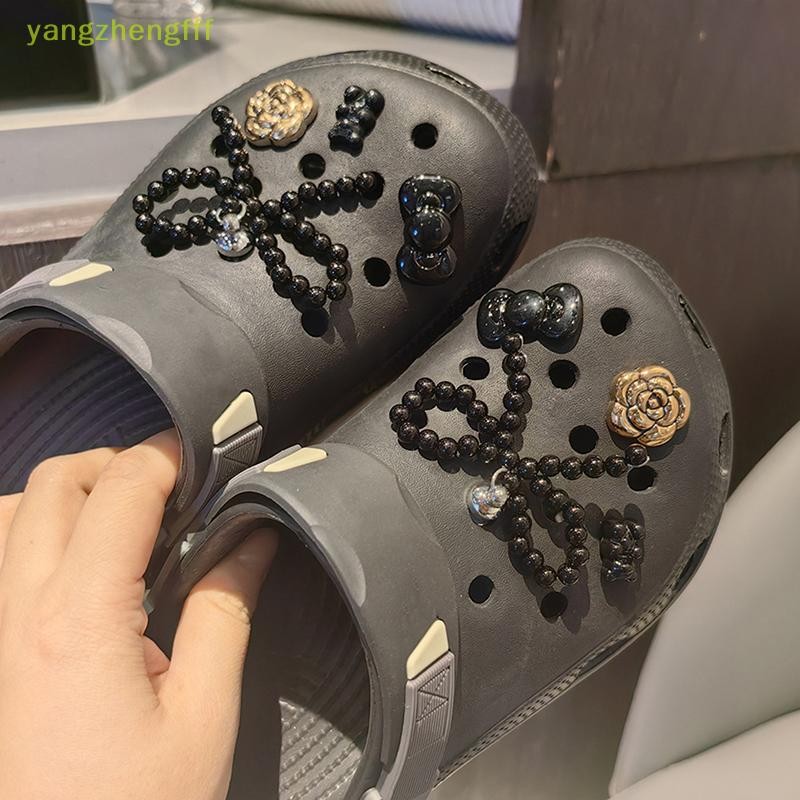 [yangzhengfff] ใหม่ Pearl Bowknot ที่ถอดออกได้รองเท้าหัวเข็มขัดอุปกรณ์เสริมขั้นสูงสไตล์บัลเล่ต์ตกแต่งหัวเข็มขัดน่ารักรองเท้าอุปกรณ์เสริมสําหรับสาวของขวัญ [ใหม่]