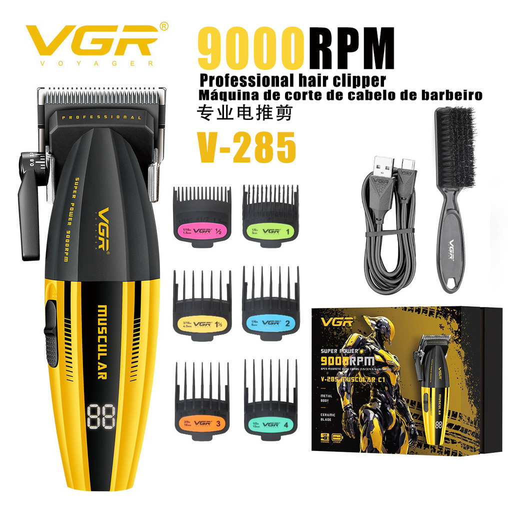 9000RPM VGR V285 ปัตตาเลี่ยนตัดผมเครื่องตัดผมมืออาชีพ