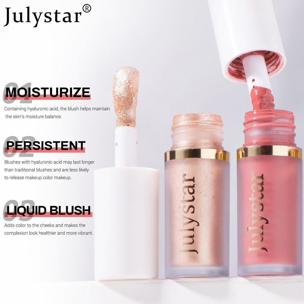 Julystar Bubble Blusher Liquid Pink Cheek Enhances Color Moisturizer Beauty Rouge Makeup Matte Liquid Blush Peach Face Natural Cheek Tint ราคา ถูกที่สุด ดีลบีเคเค แกลเลอรีภาพที่ 9