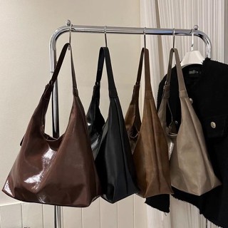 Halo studio พร้อมส่ง🔥 กระเป๋าสะพายไหล่ของผู้หญิง หนังPU กระเ…