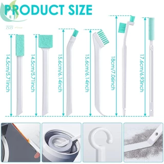 ขนาดเล็กรอยแยกแปรงทําความสะอาดสําหรับห้องน้ํามุมหน้าต่างเล็กๆประตูติดตามร่องช่องว่างทําความสะอาดขัดชุดแปรง SHOPQJC1519
