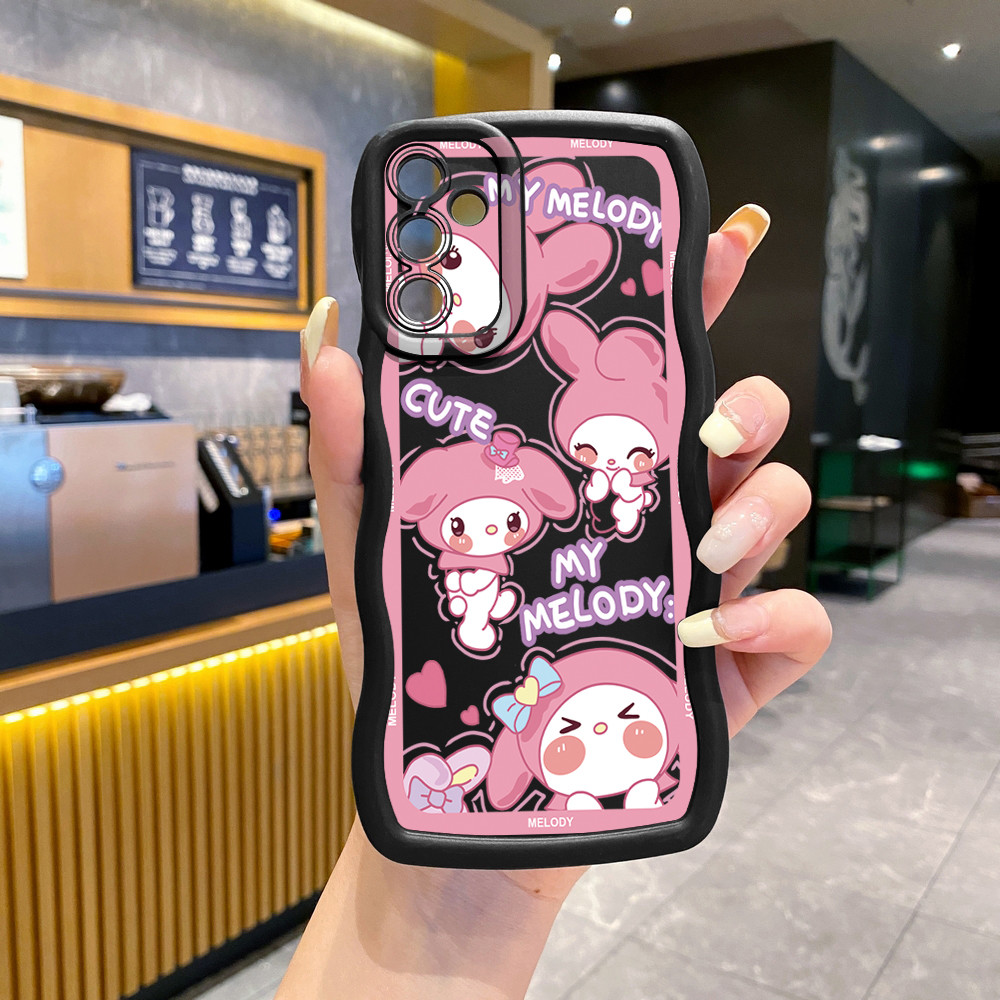 SAMSUNG สําหรับsamsung Galaxy A16 A06 A15 A05 A35 A55 A14 A34 A33 A53 A73 A32 A52S A72 น่ารักMelody Kuromi Waveเคสโทรศัพท์Anti Drop Cover ราคา ถูกที่สุด ดีลบีเคเค แกลเลอรีภาพที่ 8