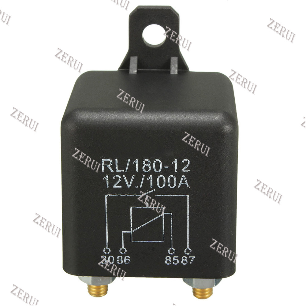 Zr สําหรับสวิตช์แยกชาร์จ 12V 100Amp 4 Pin Heavy Duty ON OFF รีเลย์ Fit สําหรับรถยนต์ Van Boat