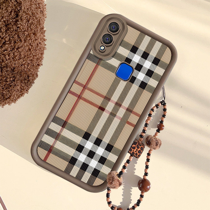 น่ารักกอดกระต่ายสีขาว Labubu เคสโทรศัพท์สําหรับ VIVO 1814 1815 1929 1807 v30e 1816 1817 1811 1820 19