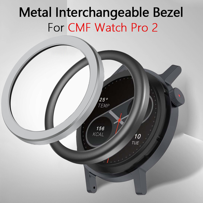 โลหะเปลี่ยนรอบ Bezel สําหรับ CMF โดย Nothing Watch Pro 2 SmartWatch Simple Ultra Light กันกระแทกป้อง