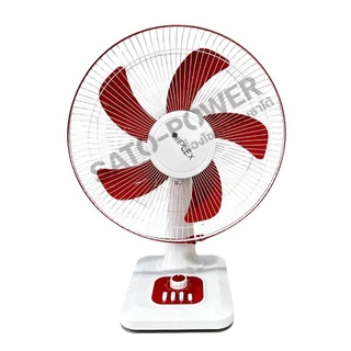 NC/ IPLEX พัดลม DC คีบแบตเตอรี่ 12V 18W ขนาด 16นิ้ว Fan Battery 16" รุ่น DCF-02 สีแดง | ไม่มีอะแดปเตอร์(Adapter) สายไ...