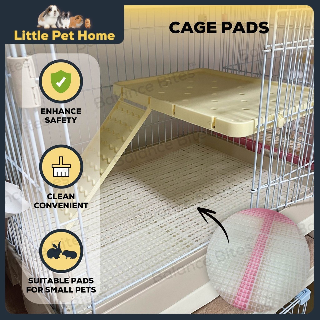 พรมปูพื้นกรงสัตว์เลี้ยง แผ่นรองฝ่าเท้าพลาสติก Slab Cat Rabbit Guinea Pig รุ่น Riyoka Dayang R61 R71 