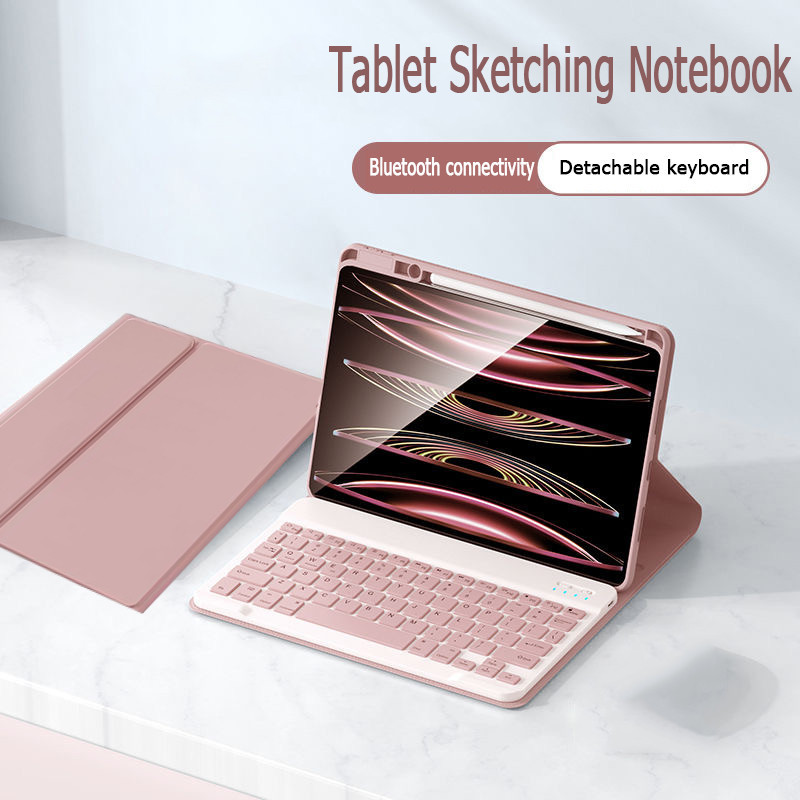 เคสป้องกันพร้อมแป้นพิมพ์ Xiaomi pad 5/5pro 6/6pro 7/7pro มีช่องใส่ปากกา เคส Redmi pad SE8.7 pad SE11 pad2 อเนกประสง