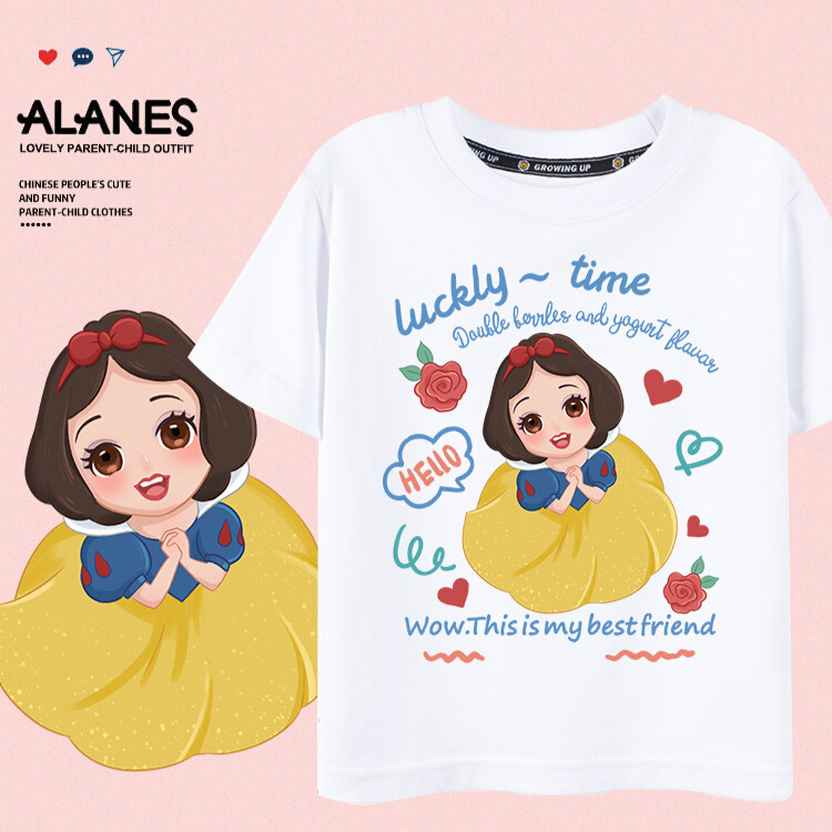 Disney Sn0w White 2025 Movie T-Shirt Unisex Cotton 100% Graphic Tee สบายและมีสไตล์ S-5XL