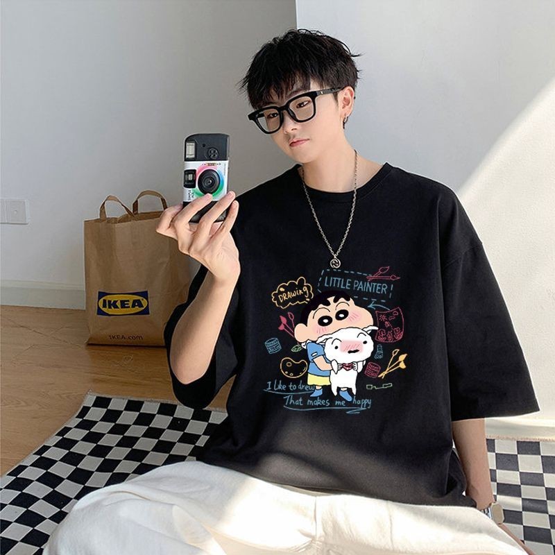 เสื้อชินจัง เสื้ออนิเมะ เสื้อคู่ เสื้อยืด oversize เสื้อสวยๆ เสื้อยืดขาว เสื้อดํา เสท้อยืด เสื้อยืดตลก คอกลม