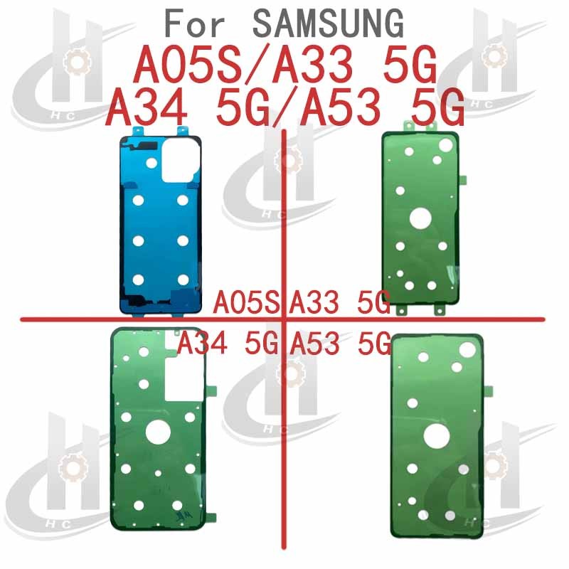 สําหรับ Samsung Galaxy A05S / A33 5G/ A34 5G / A53 5G ฝาหลังแบตเตอรี่สติกเกอร์กาวกาวเปลี่ยนชิ้นส่วน