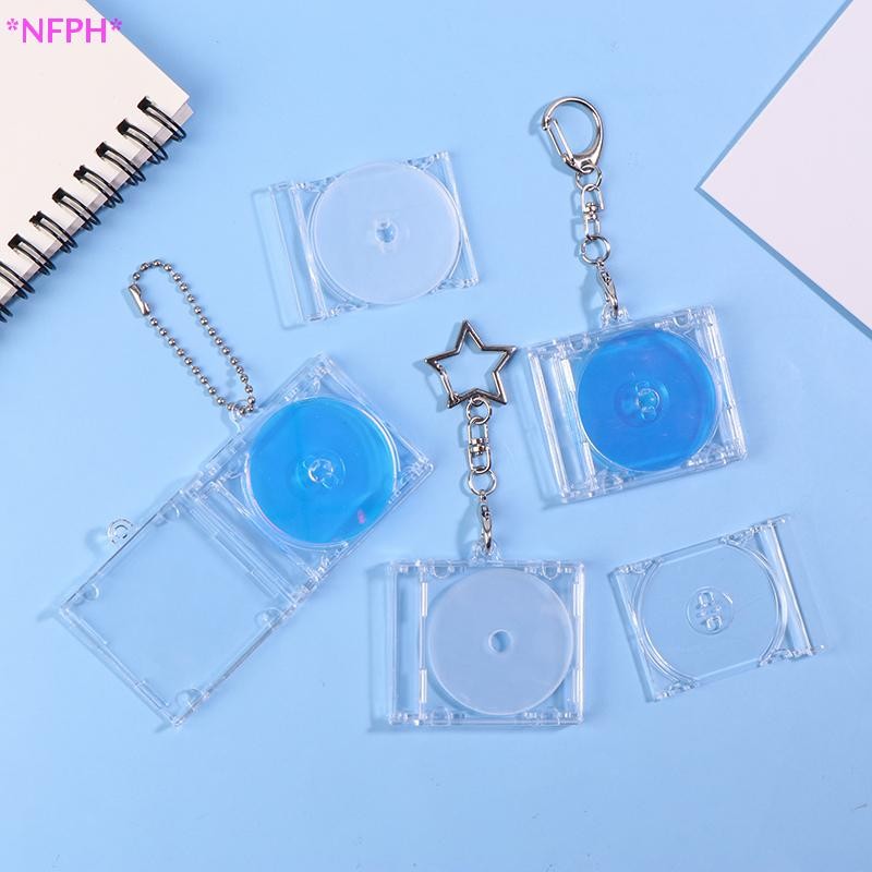 Nfph> 1เซ็ตมินิNFC Functional CD DiscกรณีKey Chainอุปกรณ์ต่อพ่วงอัลบั้มที่ระลึกKey HolderสําหรับDIYกระเป๋าเป้สะพายหลังจี้ใหม่